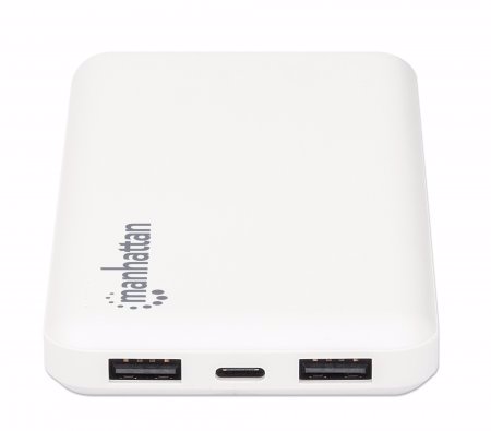 Manhattan 406277 powerbank Lithium polymer (LiPo) 10000 mAh Hvid