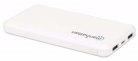Manhattan 406277 powerbank Lithium polymer (LiPo) 10000 mAh Hvid