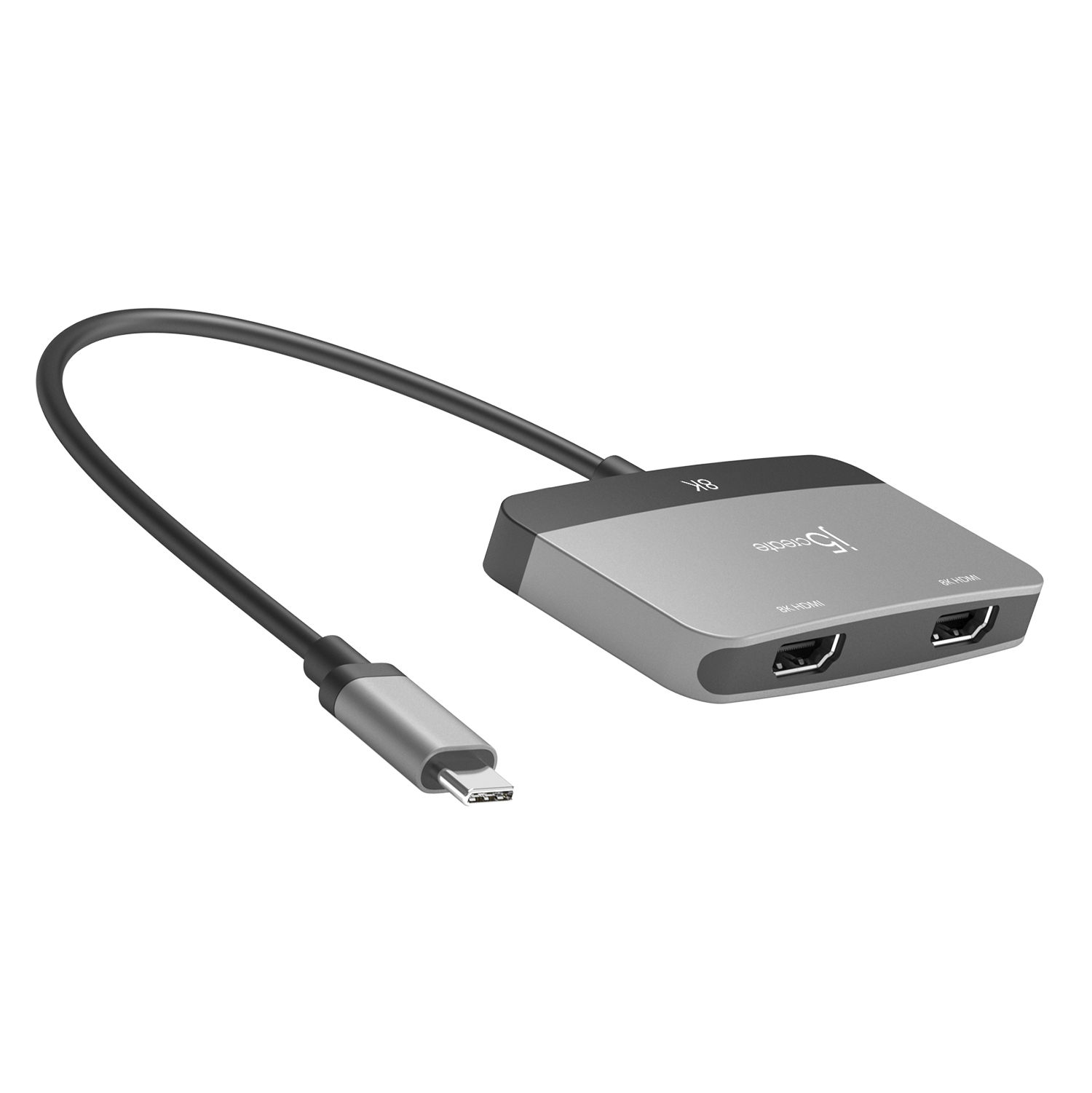 j5create JCA465-N 8K USB-C® til adapter til to HDMI™-skærme