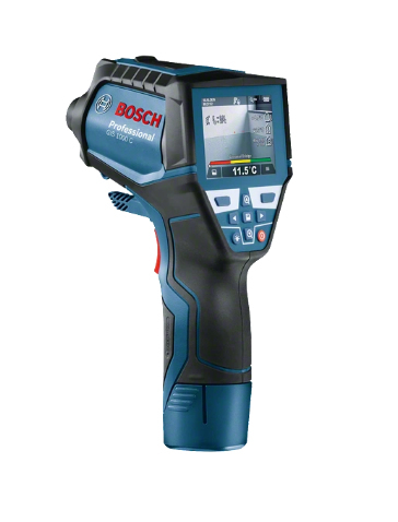 Bosch GIS 1000 C Professional Optisk miljøtermometer Indendørs/udendørs Sort, Blå