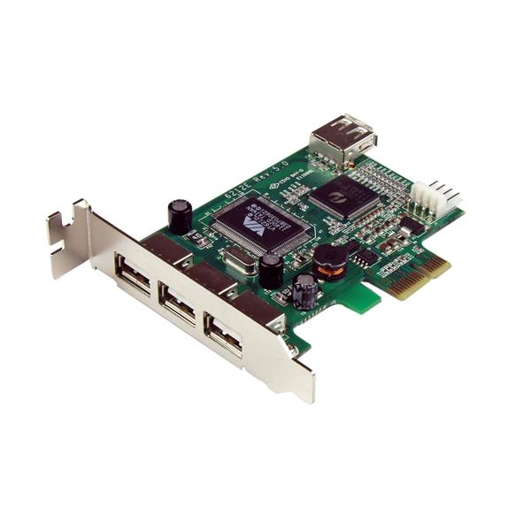 StarTech.com PEXUSB4DP interface-kort/adapter Intern USB 2.0