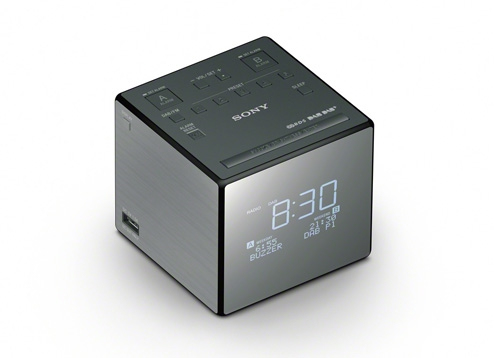 Sony XDRC1DBP radio Ur Sort, Sølv