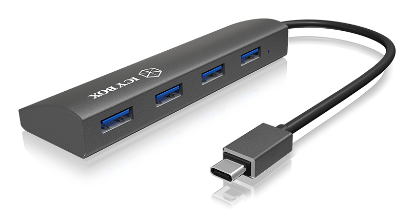 ICY BOX IB-AC6405-C USB 3.2 Gen 1 (3.1 Gen 1) Type-C 5000 Mbit/s Anthracit
