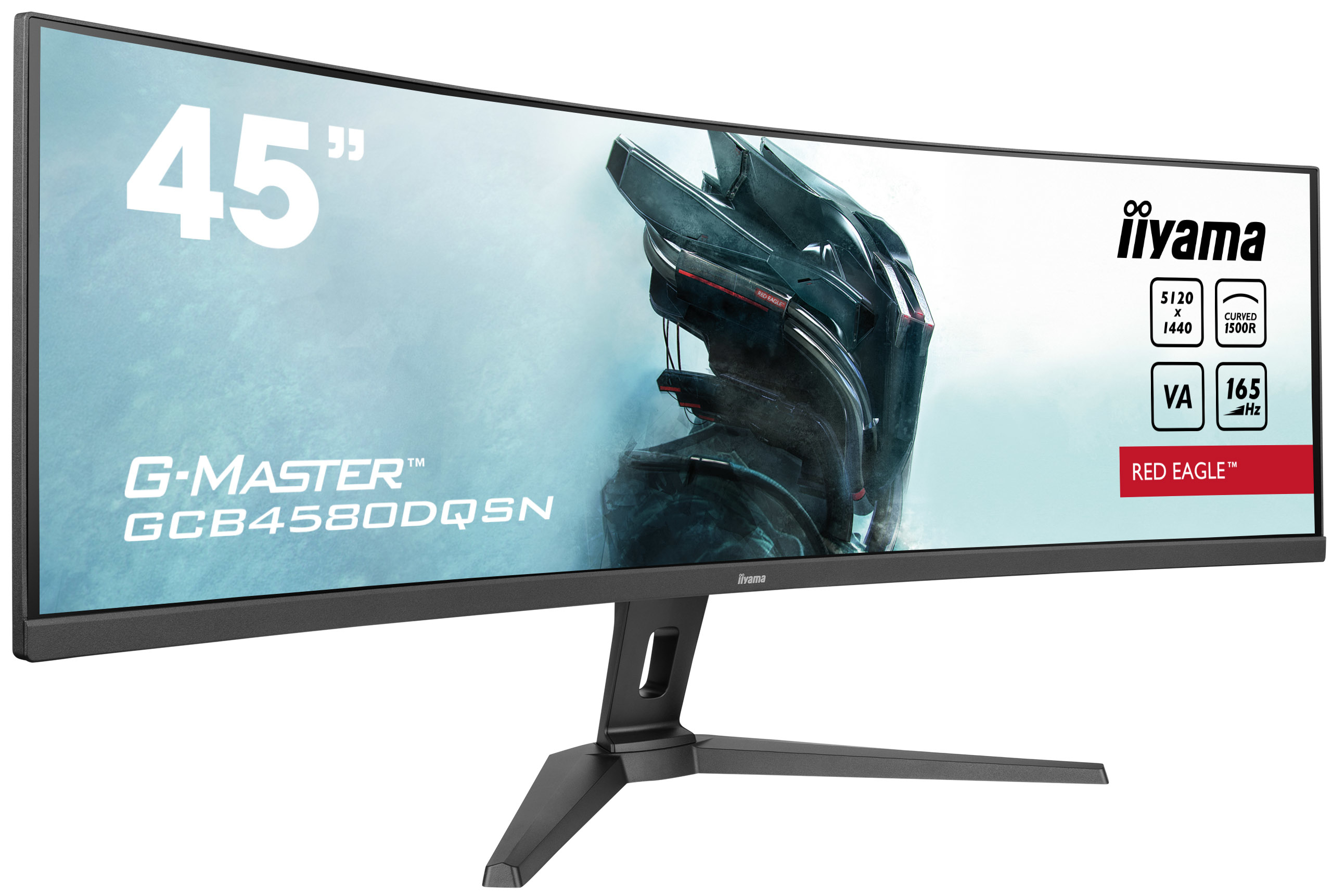 iiyama G-MASTER RED EAGLE CURVED computerskærm 113 cm (44.5") 5120 x 1440 pixel Dual QHD LED Sort