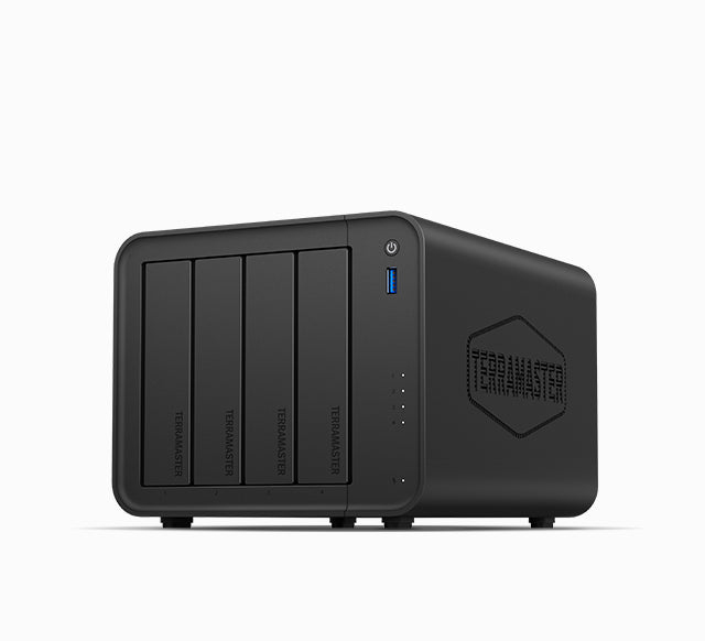 TerraMaster F4-425 NAS & lagringsserver Desktop Intel® Celeron® N5095 4 GB DDR4 0 TB Sort