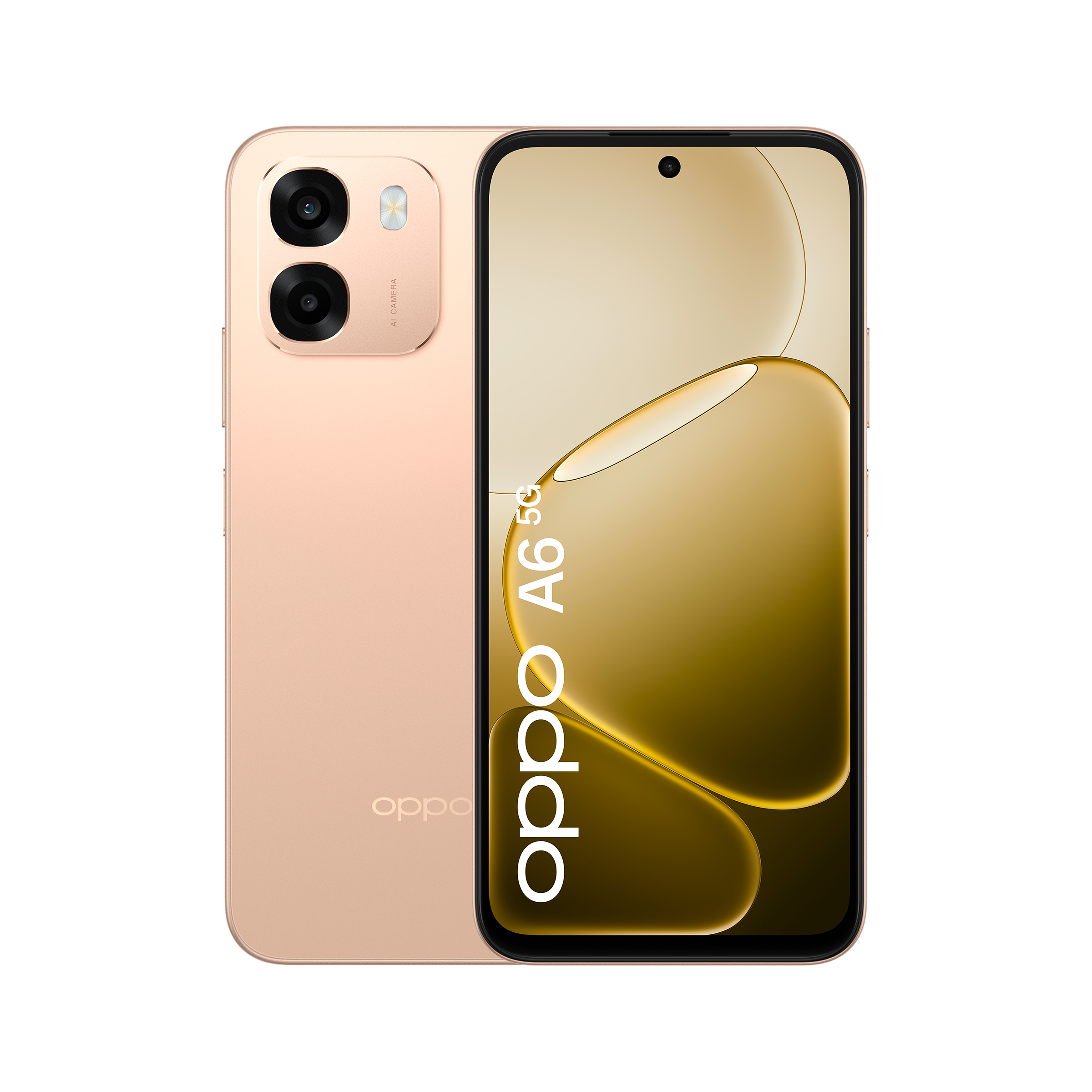 OPPO A6 5G 17,1 cm (6.75") Dual SIM Android 15 USB Type-C 6 GB 256 GB 6550 mAh Guld