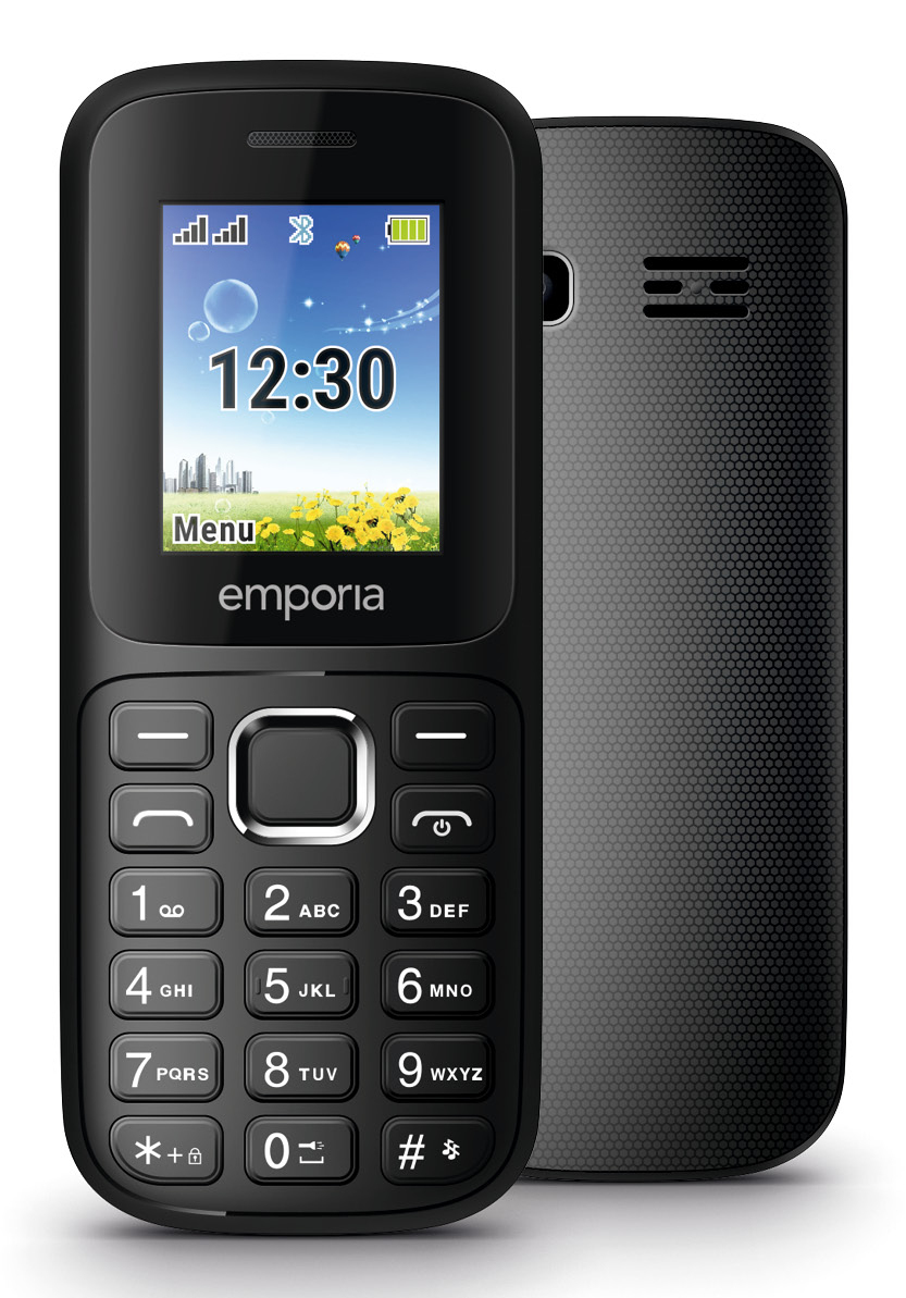 Emporia emporia313 4,5 cm (1.77") 64,6 g Sort Senior telefon