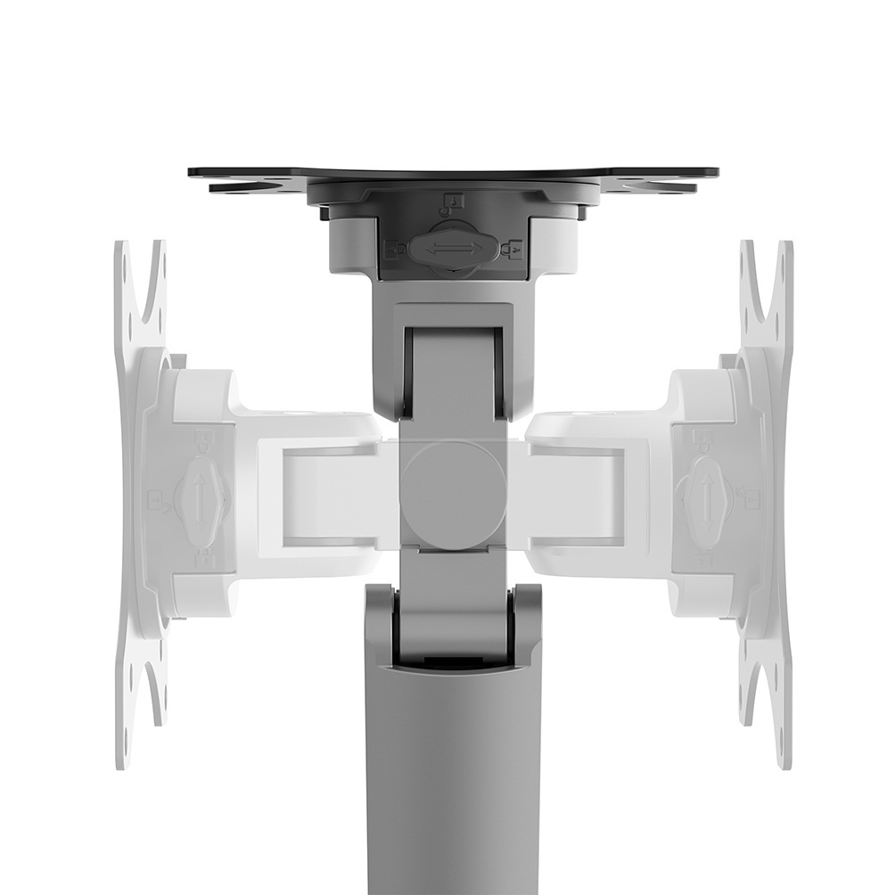 Neomounts DS70-250SL1 skærmbeslag og -stativer 88,9 cm (35") Skrivebord Sølv