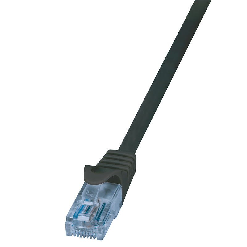 LogiLink CP3093U netværkskabel Sort 10 m Cat6a U/UTP (UTP)