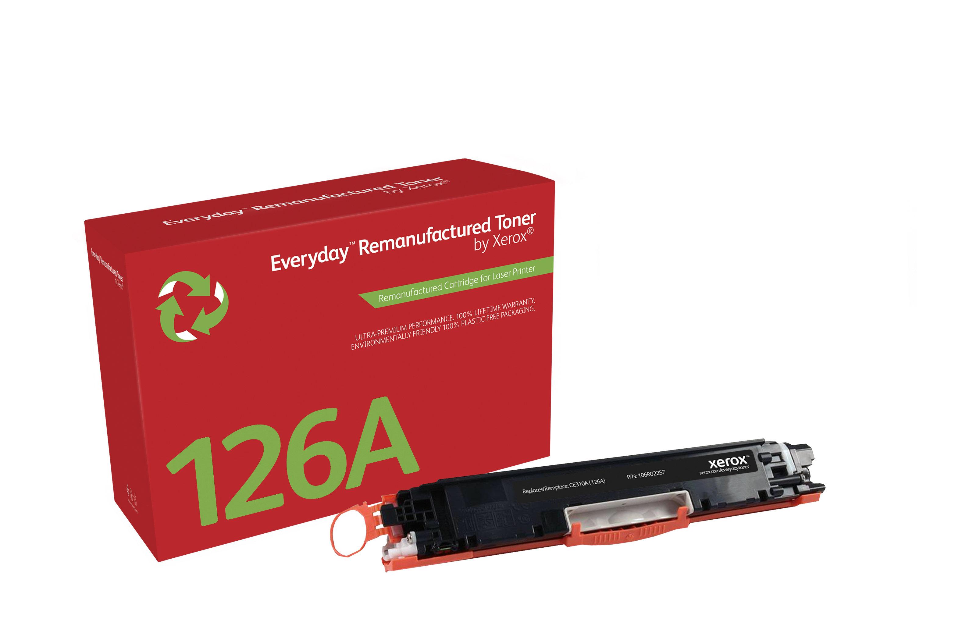Everyday™ sprt Remanufactured Toner by Xerox compatible with HP 126A (CE310A), Standard kapacitet