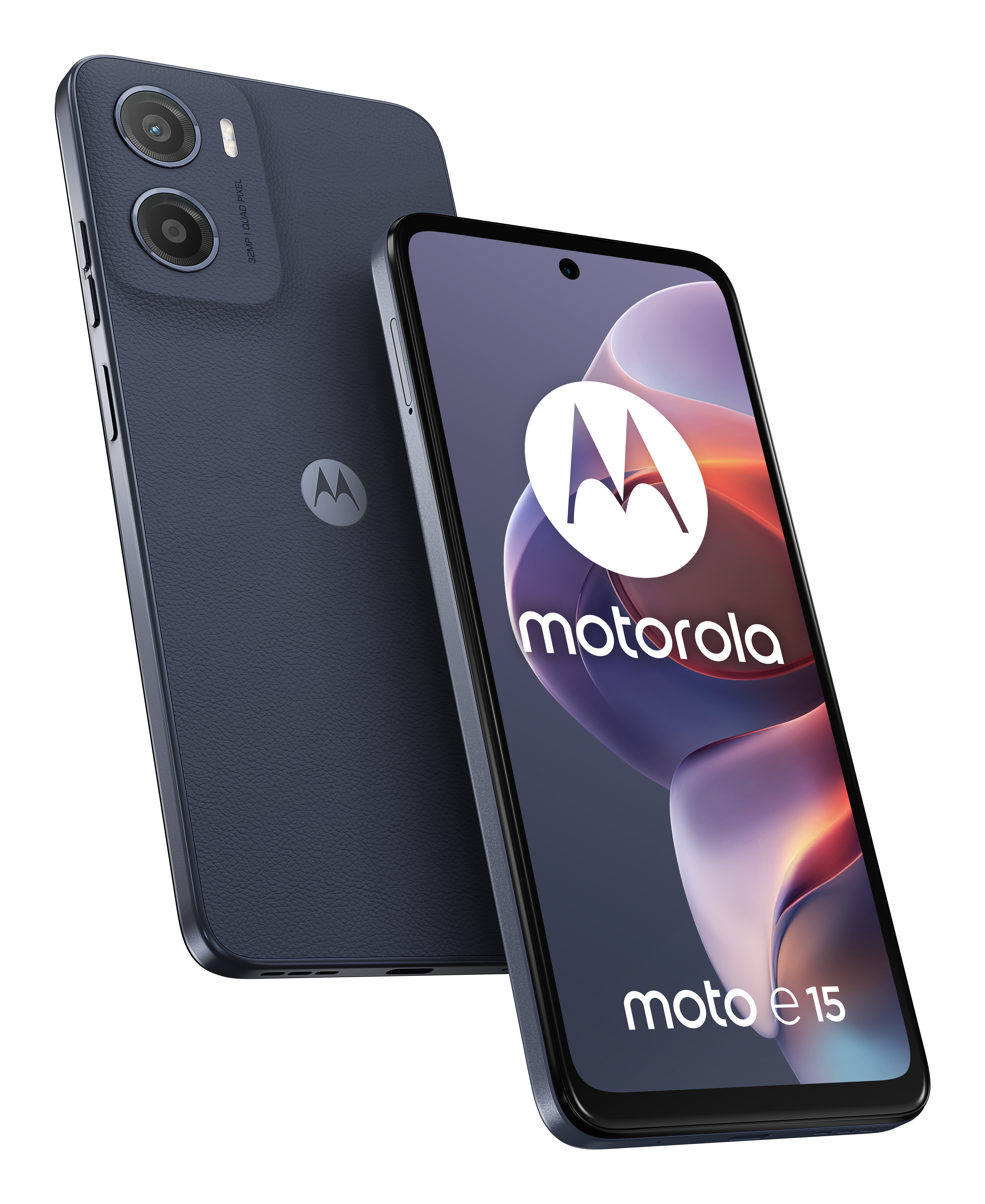 Motorola moto e15 16,9 cm (6.67") Dual SIM Android 14 Go edition 4G USB Type-C 2 GB 64 GB 5200 mAh Blå