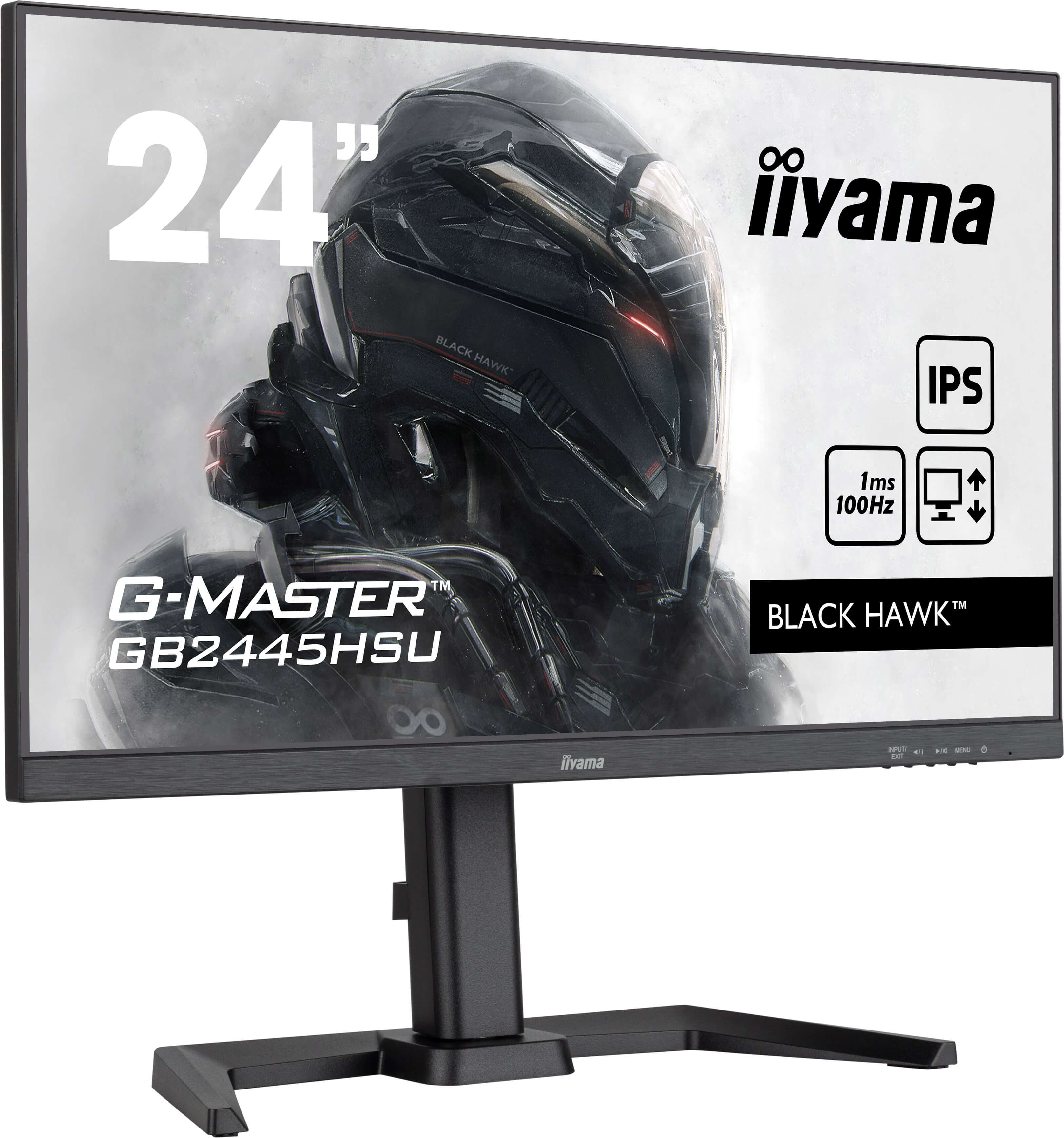 iiyama G-MASTER GB2445HSU-B2 computerskærm 58,4 cm (23") 1920 x 1080 pixel Fuld HD LED Sort