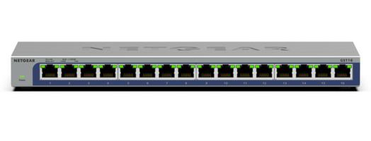 NETGEAR GS116 Ikke administreret L2 Gigabit Ethernet (10/100/1000) Sort