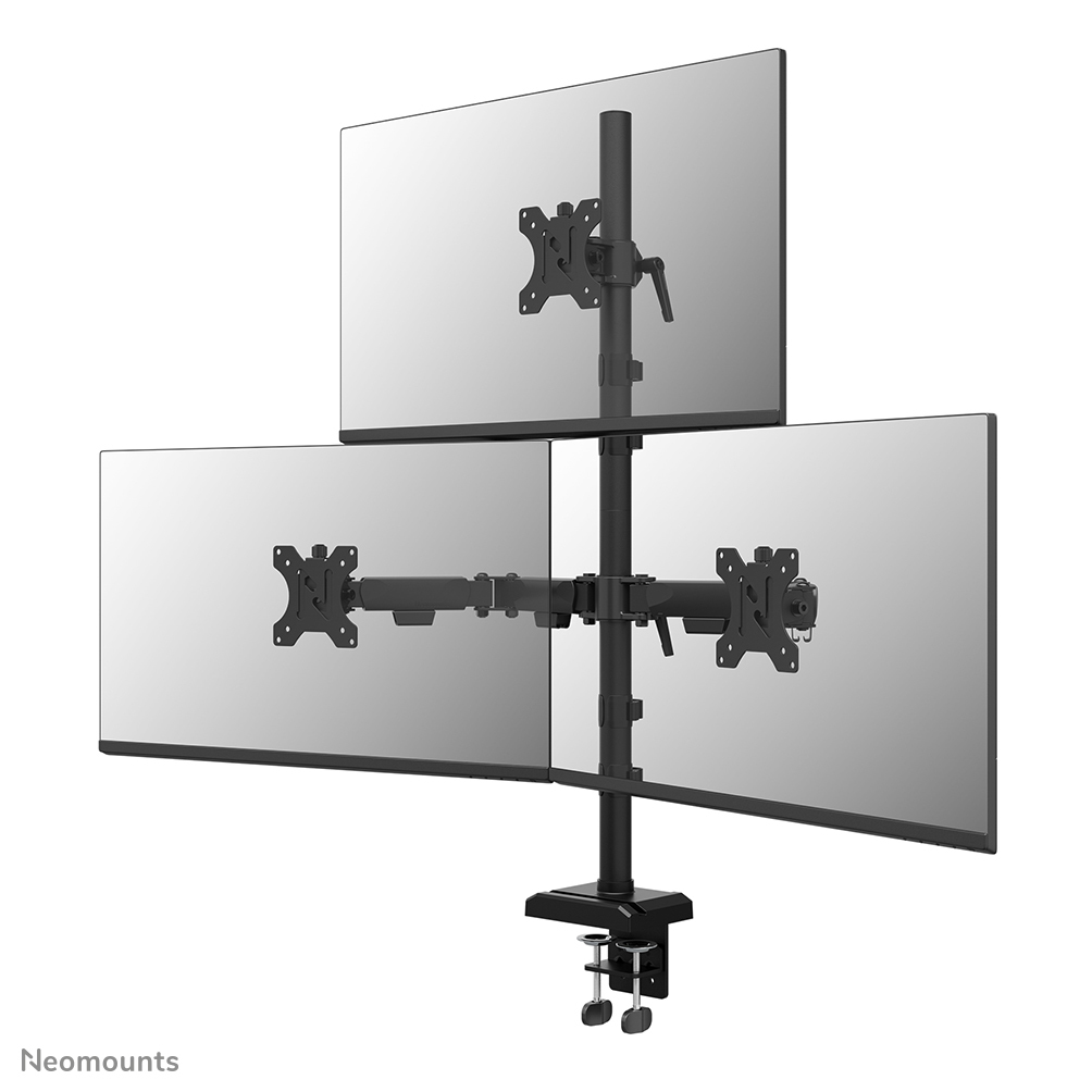 Neomounts DS60-600BL2-1 skærmbeslag og -stativer 81,3 cm (32") Skrivebord Sort