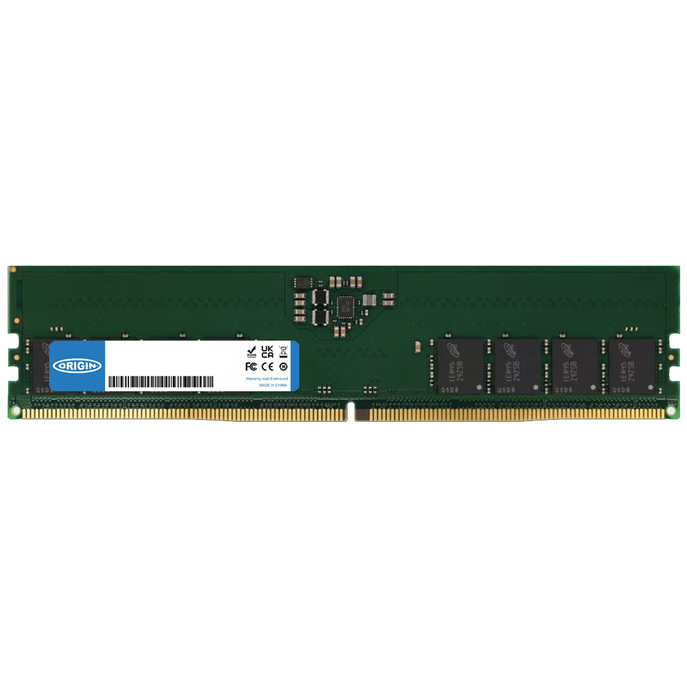 Origin Storage 32GB DDR5 4800MHz UDIMM 1Rx8 Non-ECC 1.1V hukommelsesmodul 1 x 32 GB