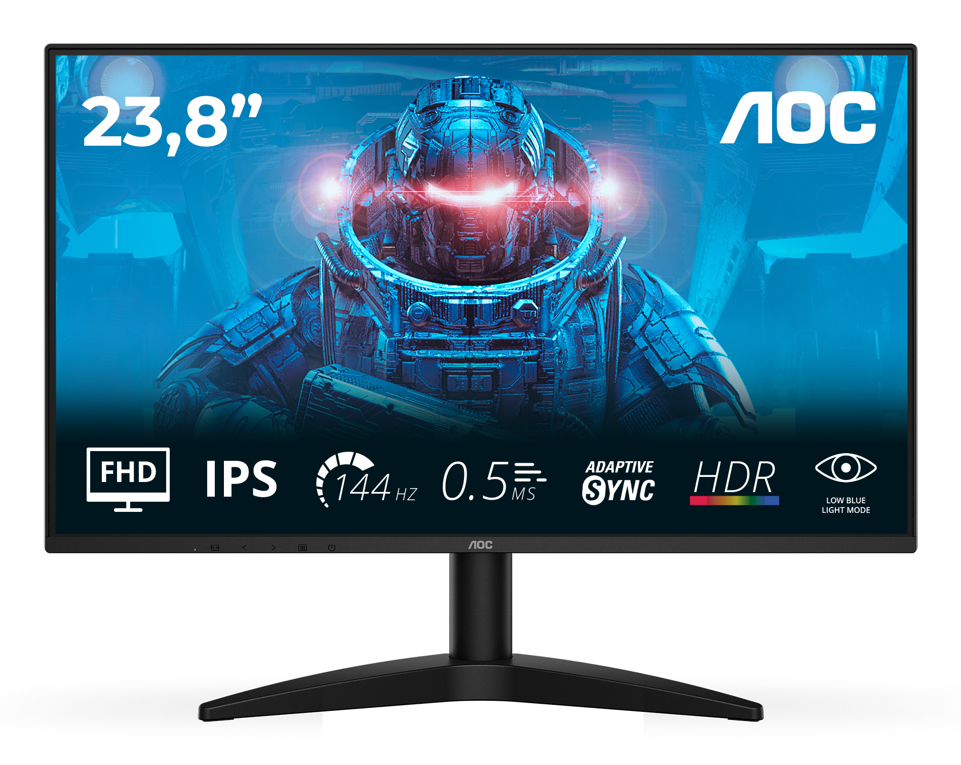 AOC 24B36X computerskærm 60,5 cm (23.8") 1920 x 1080 pixel Fuld HD LED Sort