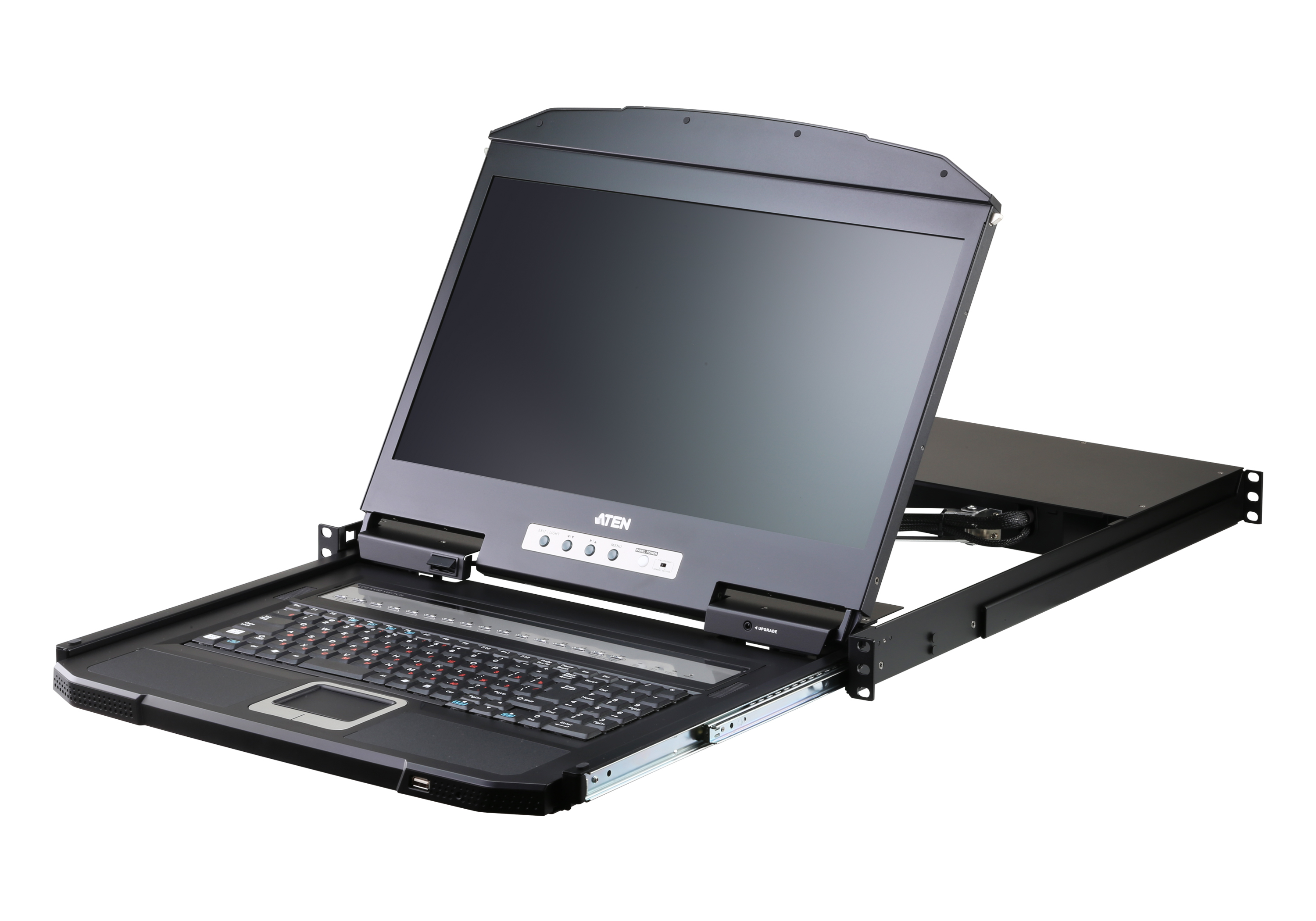 ATEN CL3116NX rack-konsol 47 cm (18.5") 1366 x 768 pixel Metal, Plast Sort 1U