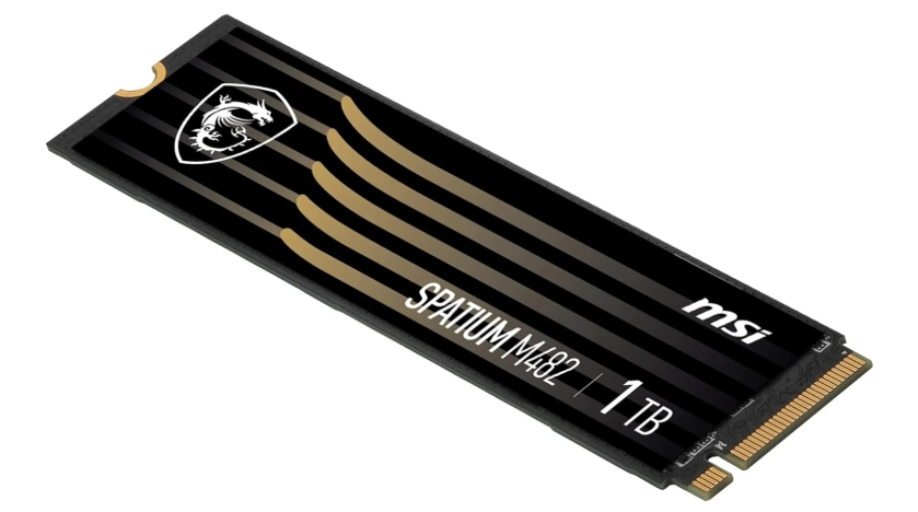 MSI SPATIUM M482 PCIE 4.0 NVME M.2 1TB intern solid state drev PCI Express 4.0 3D NAND