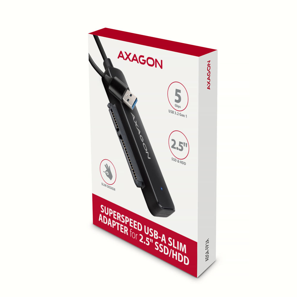 Axagon ADSA-FP2A interface-kort/adapter SATA, USB 3.2 Gen 1 (3.1 Gen 1)