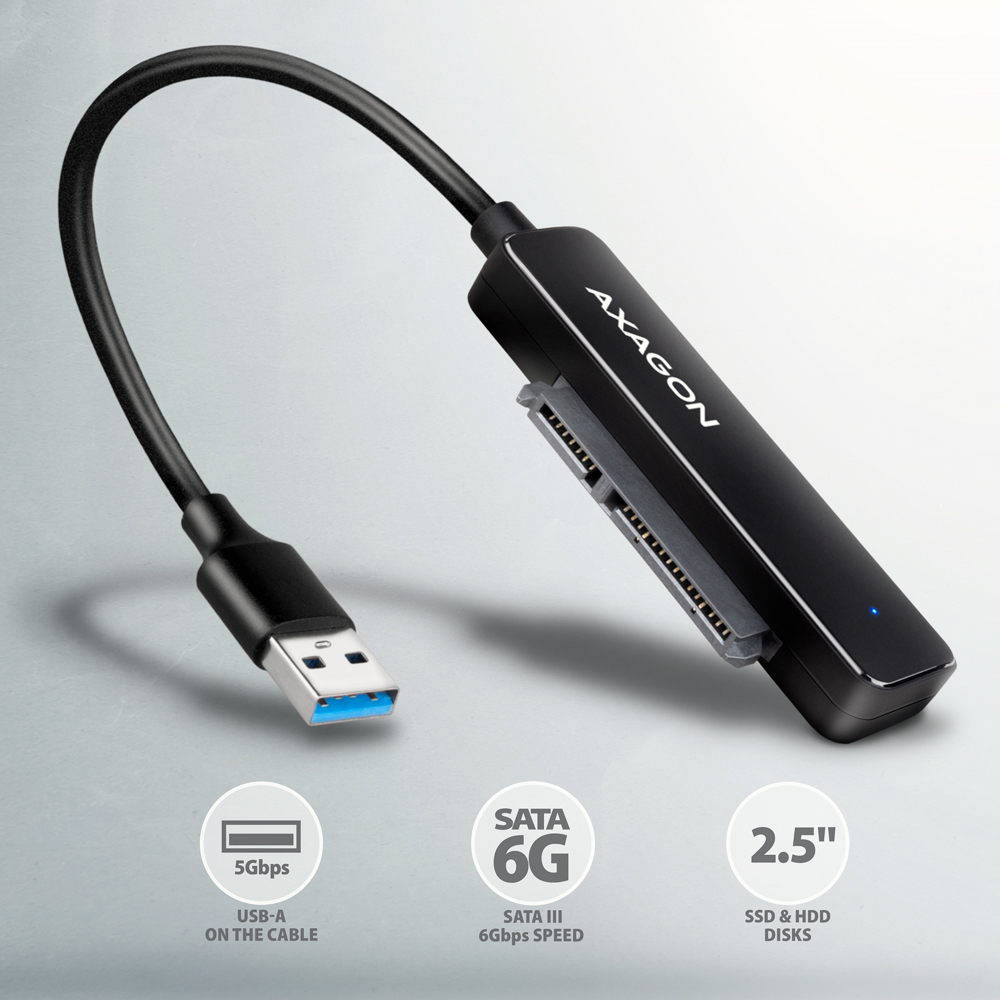 Axagon ADSA-FP2A interface-kort/adapter SATA, USB 3.2 Gen 1 (3.1 Gen 1)