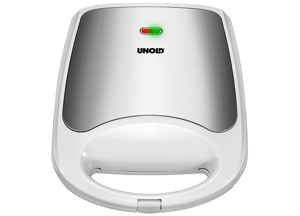Unold 48480 sandwichtoaster 1100 W Rustfrit stål, Hvid