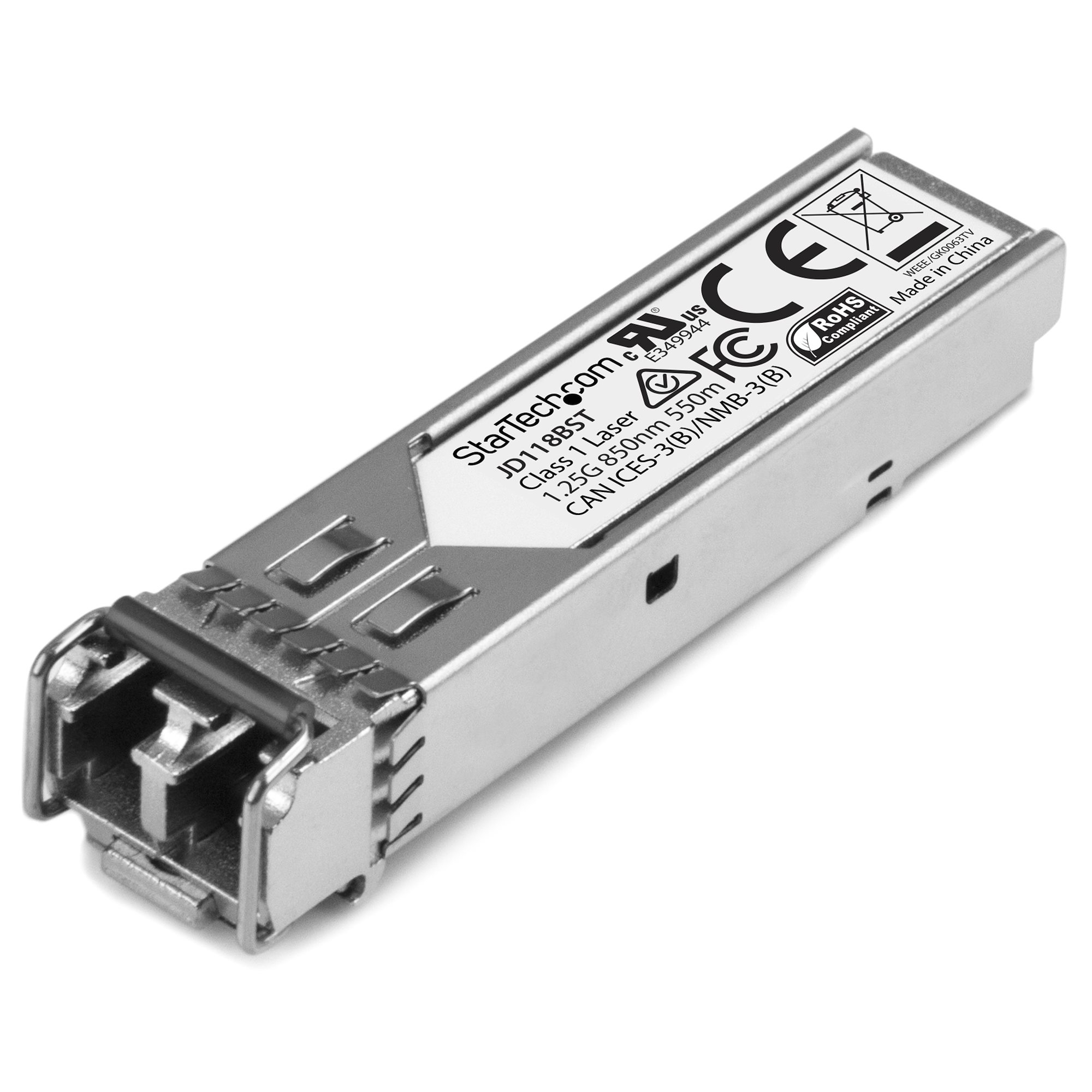 StarTech.com JD118BST modul til netværksmodtager Fiberoptisk 1250 Mbit/s SFP 850 nm