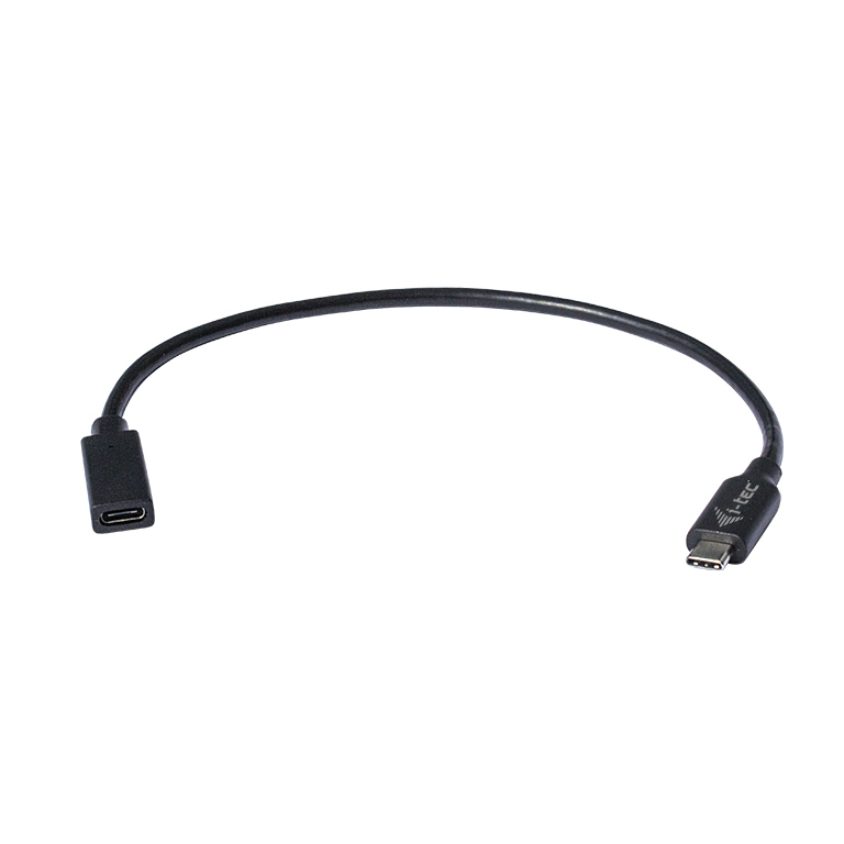 i-tec C31EXTENDCBL USB-kabel 0,3 m USB 3.1 Type-C Sort