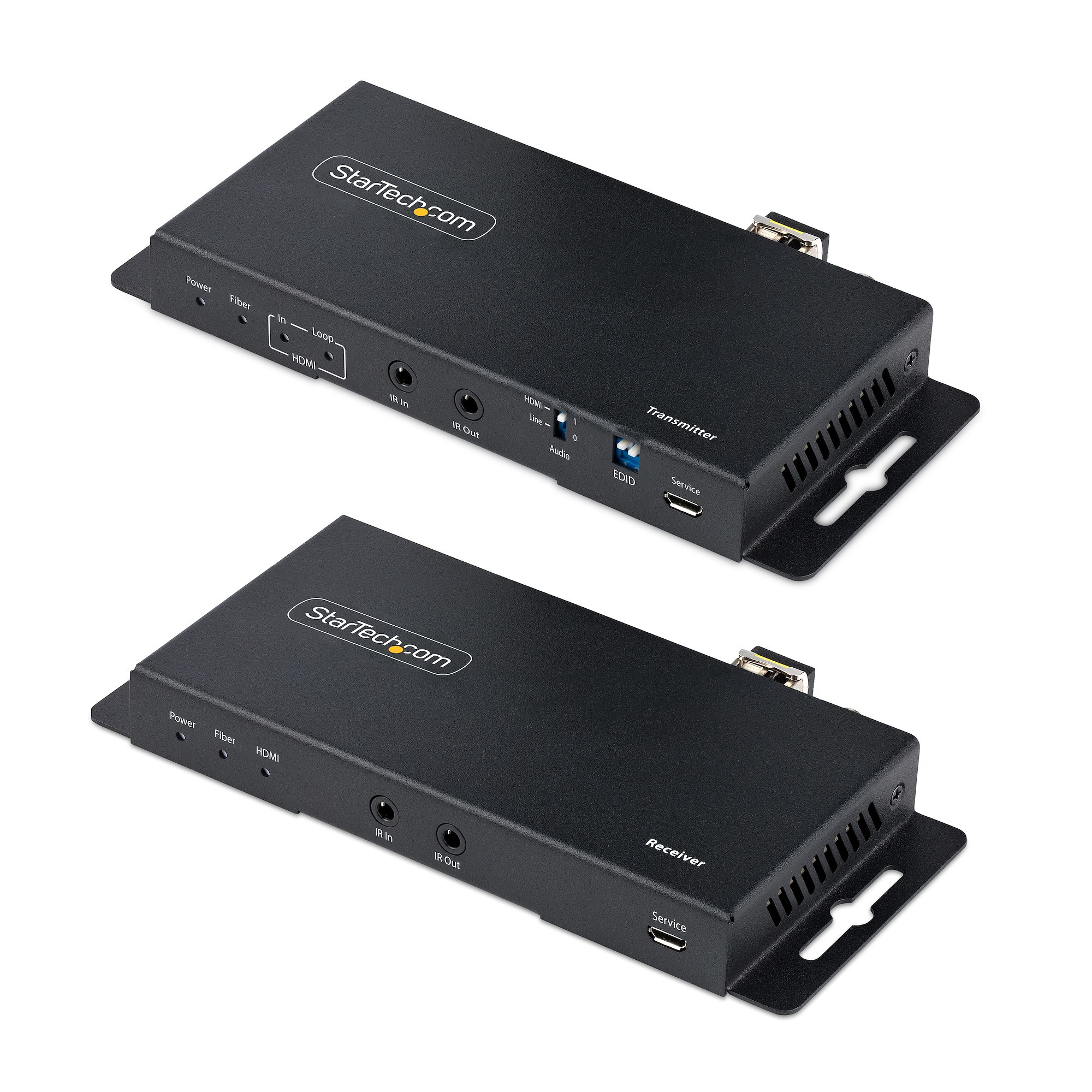StarTech.com ST121HD20FXA2 AV forlænger AV sender & modtager Sort