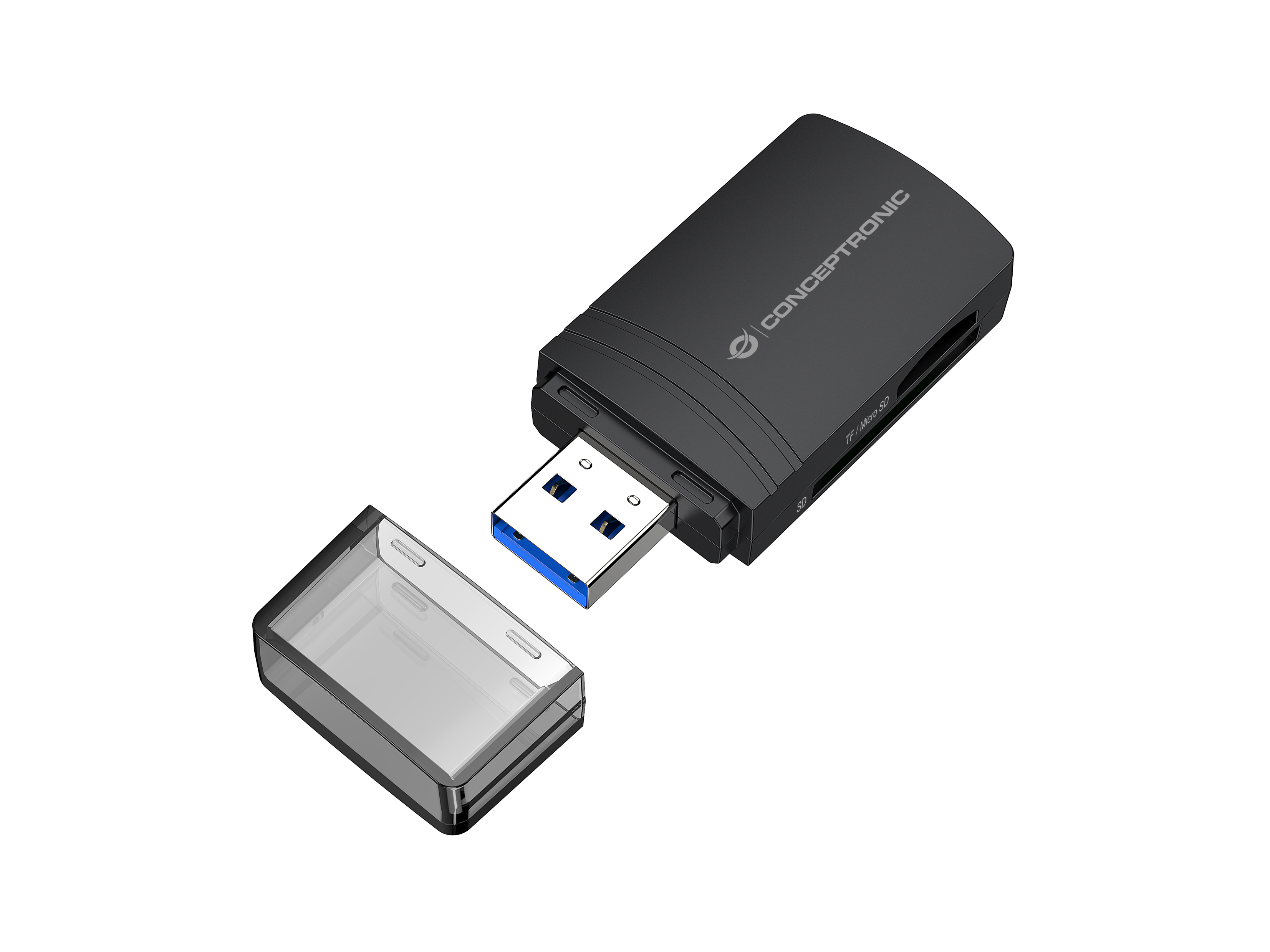 Conceptronic BIAN06B kortlæser USB 3.2 Gen 1 (3.1 Gen 1) Type-A Sort