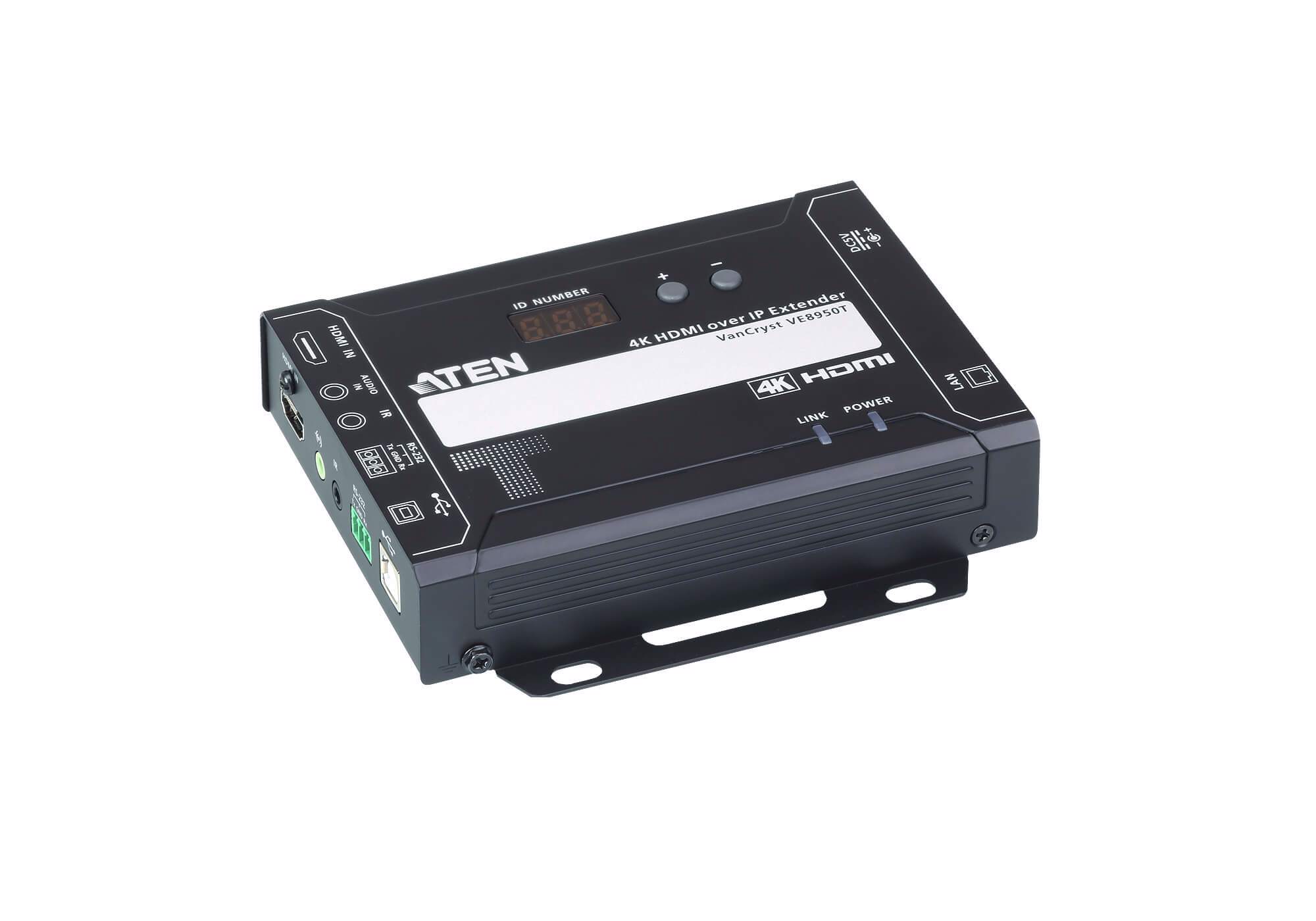 ATEN VE8950T-AT-G AV forlænger AV sender Sort